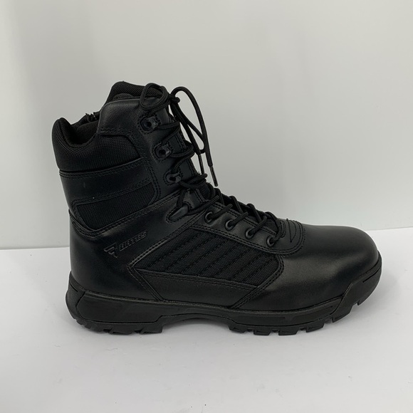 Bates military tactical boots combat black side zipper work E03180 men new 12 - Picture 1 of 9